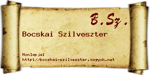Bocskai Szilveszter névjegykártya